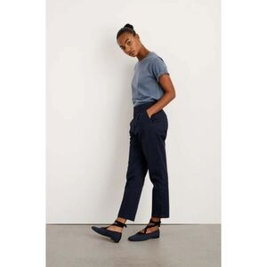 Alex Mill | Boy Pleated Relaxed Fit Chino Pants in Dark Navy Size 0